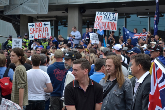 Melbourne Protest Racist Police Facist Counter Protest 2015